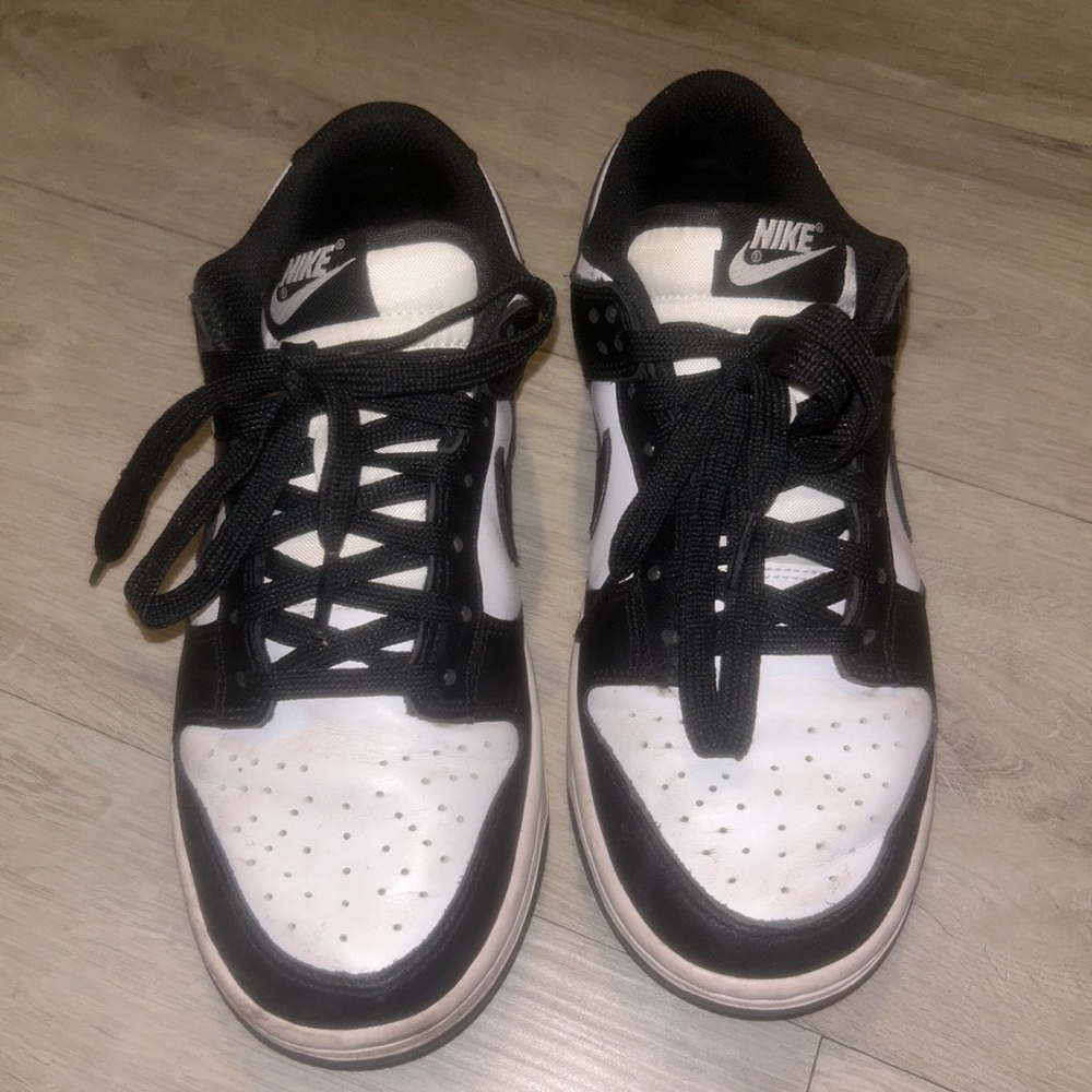 Nike Black and White Dunk Sneakers Classic Style